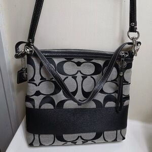 Coach Black and Gray Shoulder Bag From JAPAN